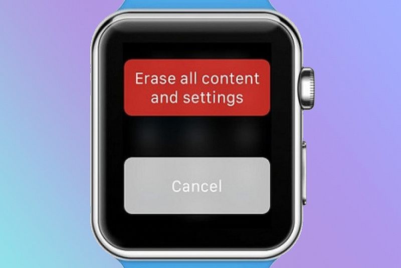 Hình ảnh hướng dẫn khởi động lại Apple Watch để khắc phục lỗi.