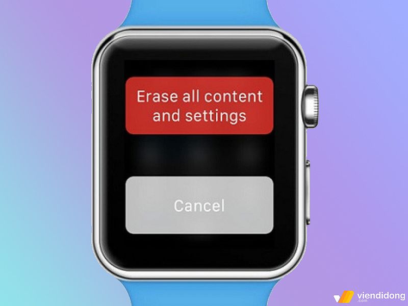 Hình ảnh hướng dẫn khôi phục cài đặt gốc Apple Watch