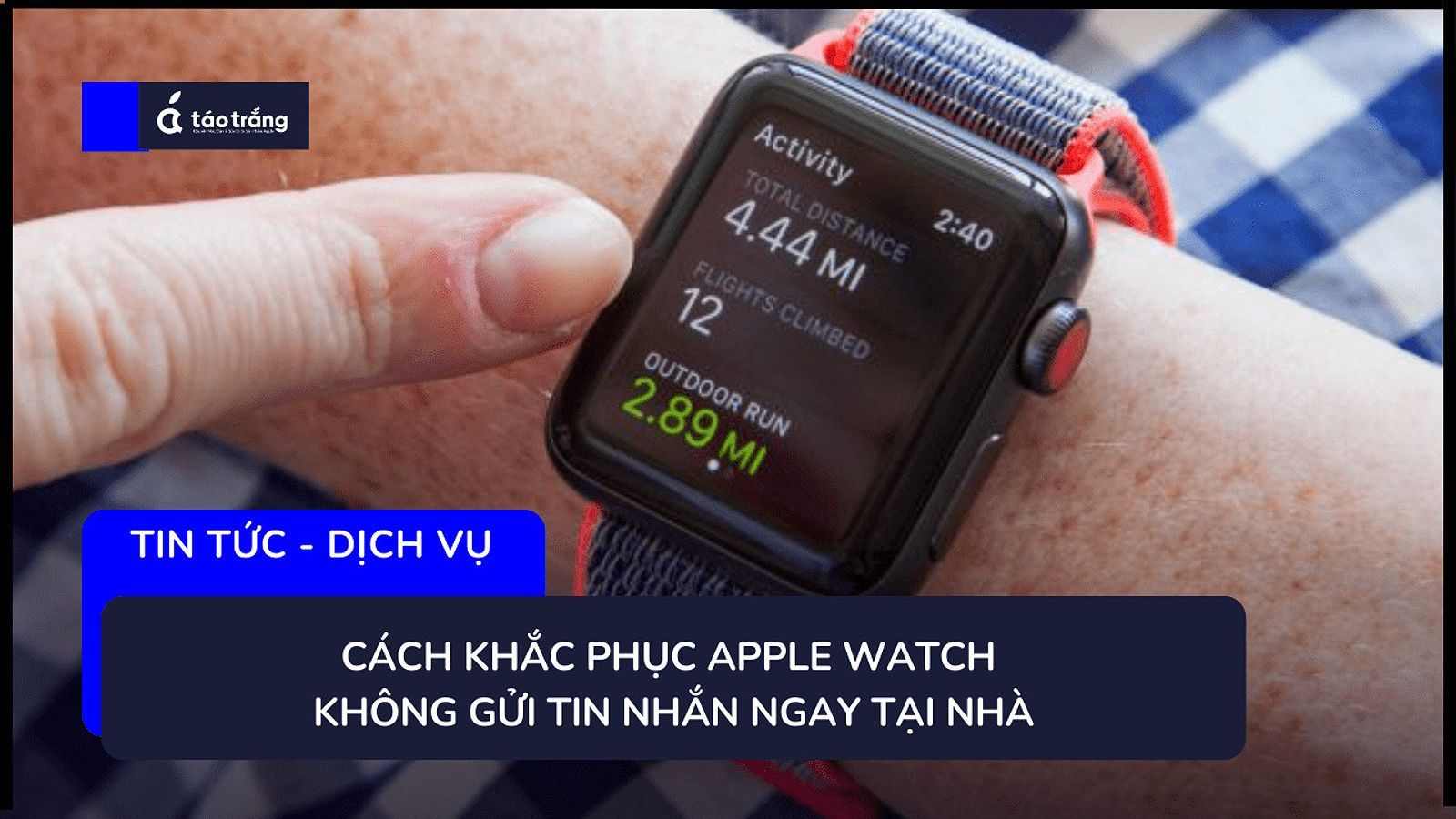 Hình ảnh minh họa về cách kiểm tra kết nối trên Apple Watch.