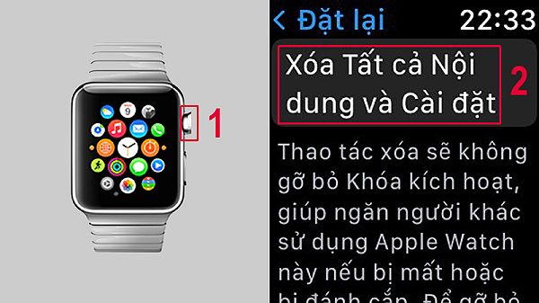 Hướng dẫn đặt lại đồng hồ Apple Watch khi quên mật khẩu với các bước cụ thể.