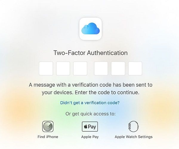 Khôi phục tài khoản iCloud