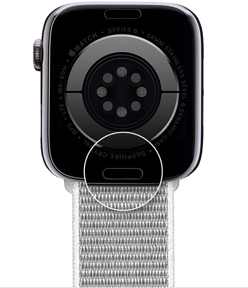 Nút nhả dây đeo của Apple Watch Series 6