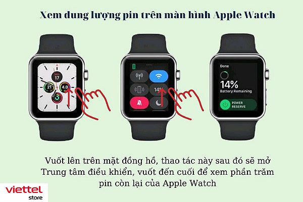 Xem dung lượng pin trực tiếp trên Apple Watch