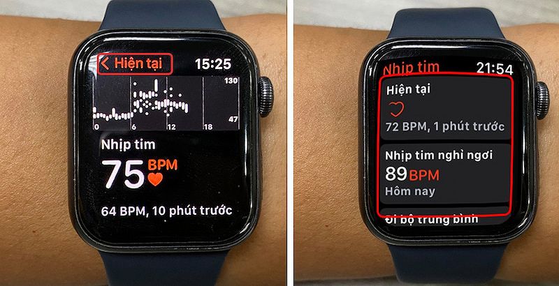 Xem lịch sử đo nhịp tim trên Apple Watch
